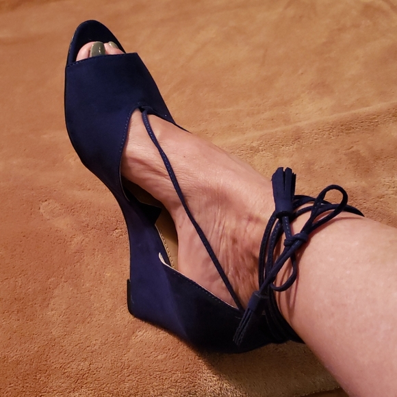 Adrienne Vittadini Shoes - Adrienne Vitadini suede Royal Blue NWOT Sz 7.5